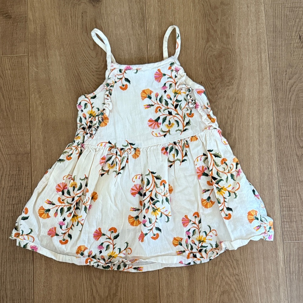 Old Navy Cream Floral Baby Dress